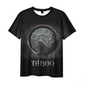 Мужская футболка 3D с принтом Taboo в Кировске, 100% полиэфир | прямой крой, круглый вырез горловины, длина до линии бедер | Тематика изображения на принте: taboo | tom hardy | сериалы | табу | том харди