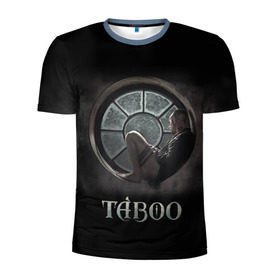 Мужская футболка 3D спортивная с принтом Taboo в Кировске, 100% полиэстер с улучшенными характеристиками | приталенный силуэт, круглая горловина, широкие плечи, сужается к линии бедра | taboo | tom hardy | сериалы | табу | том харди