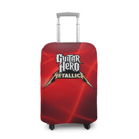 Чехол для чемодана 3D с принтом Guitar Hero Metallica в Кировске, 86% полиэфир, 14% спандекс | двустороннее нанесение принта, прорези для ручек и колес | hard rock | heavy metal | hevy metal | metallica | music | rock | thrash metal | металлика | музыка | рок