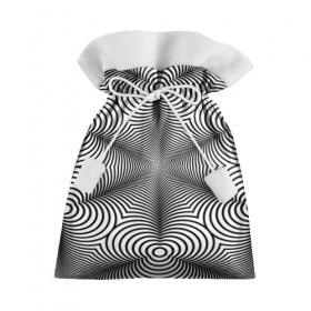 Подарочный 3D мешок с принтом Оптический pattern в Кировске, 100% полиэстер | Размер: 29*39 см | абстракция | волны | линии | оптические | полосы | разводы | узоры | фрактал