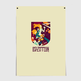 Постер с принтом Led Zeppelin Art в Кировске, 100% бумага
 | бумага, плотность 150 мг. Матовая, но за счет высокого коэффициента гладкости имеет небольшой блеск и дает на свету блики, но в отличии от глянцевой бумаги не покрыта лаком | poster