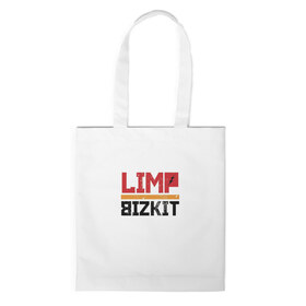 Сумка 3D повседневная с принтом Limp Bizkit Logo в Кировске, 100% полиэстер | Плотность: 200 г/м2; Размер: 34×35 см; Высота лямок: 30 см | 