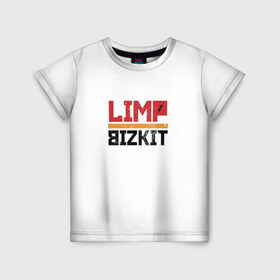 Детская футболка 3D с принтом Limp Bizkit Logo в Кировске, 100% гипоаллергенный полиэфир | прямой крой, круглый вырез горловины, длина до линии бедер, чуть спущенное плечо, ткань немного тянется | 