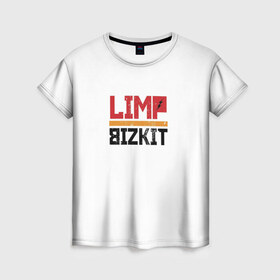 Женская футболка 3D с принтом Limp Bizkit Logo в Кировске, 100% полиэфир ( синтетическое хлопкоподобное полотно) | прямой крой, круглый вырез горловины, длина до линии бедер | 