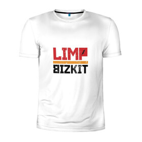Мужская футболка 3D спортивная с принтом Limp Bizkit Logo в Кировске, 100% полиэстер с улучшенными характеристиками | приталенный силуэт, круглая горловина, широкие плечи, сужается к линии бедра | 