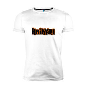 Мужская футболка премиум с принтом Haikyuu!! в Кировске, 92% хлопок, 8% лайкра | приталенный силуэт, круглый вырез ворота, длина до линии бедра, короткий рукав | haikyuu