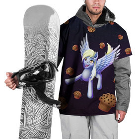 Накидка на куртку 3D с принтом Дерпи в Кировске, 100% полиэстер |  | cosmos | derpy | mlp | muffins | pegas | pegasus | pony | space | stars | дерпи | звезды | кексы | космос | маффины | пегас | полет | пони