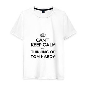 Мужская футболка хлопок с принтом Tom Hardy в Кировске, 100% хлопок | прямой крой, круглый вырез горловины, длина до линии бедер, слегка спущенное плечо. | tom hardy | актеры | том харди