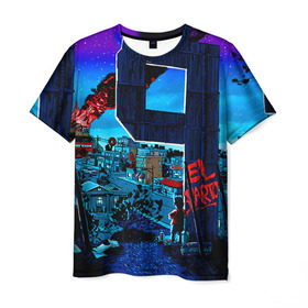 Мужская футболка 3D с принтом El Barto в Кировске, 100% полиэфир | прямой крой, круглый вырез горловины, длина до линии бедер | Тематика изображения на принте: bart | simpsons | барт | симпсоны