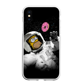 Чехол для iPhone XS Max матовый с принтом Space Homer в Кировске, Силикон | Область печати: задняя сторона чехла, без боковых панелей | homer | simpsons | гомер | симпсон | симпсоны