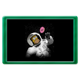 Магнит 45*70 с принтом Space Homer в Кировске, Пластик | Размер: 78*52 мм; Размер печати: 70*45 | Тематика изображения на принте: homer | simpsons | гомер | симпсон | симпсоны