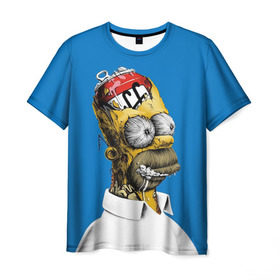 Мужская футболка 3D с принтом Duffff в Кировске, 100% полиэфир | прямой крой, круглый вырез горловины, длина до линии бедер | homer | simpsons | гомер | симпсон | симпсоны
