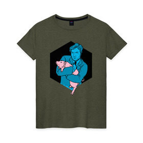 Женская футболка хлопок с принтом black mirror в Кировске, 100% хлопок | прямой крой, круглый вырез горловины, длина до линии бедер, слегка спущенное плечо | 