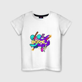 Детская футболка хлопок с принтом Itchy & Scratchy в Кировске, 100% хлопок | круглый вырез горловины, полуприлегающий силуэт, длина до линии бедер | Тематика изображения на принте: 