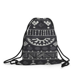 Рюкзак-мешок 3D с принтом Black&White africa в Кировске, 100% полиэстер | плотность ткани — 200 г/м2, размер — 35 х 45 см; лямки — толстые шнурки, застежка на шнуровке, без карманов и подкладки | 