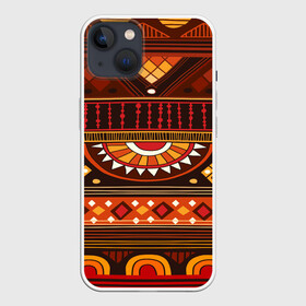 Чехол для iPhone 13 с принтом Узорная этника в Кировске,  |  | africa | pattern | африка | африканские мотивы | народы африки | национальная одежда | переплетение нитей | ткани | узор | этнический узор