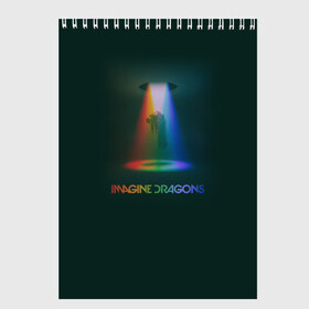 Скетчбук с принтом Imagine Dragons Light в Кировске, 100% бумага
 | 48 листов, плотность листов — 100 г/м2, плотность картонной обложки — 250 г/м2. Листы скреплены сверху удобной пружинной спиралью | Тематика изображения на принте: demons | evolve | mirrors | radioactive | драконы | космос | музыка | нло | ночь | поп | радуга | рок | свет