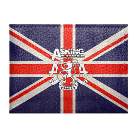 Обложка для студенческого билета с принтом Asking Alexandria флаг Англии в Кировске, натуральная кожа | Размер: 11*8 см; Печать на всей внешней стороне | бен брюс | герб | группа | джеймс касселлс | дэнни уорсноп | жанр | кэмерон лидделл | лев | музыка | музыканты | песни | рок | сэм бэттли | хэви метал | электроникор