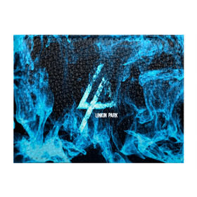 Обложка для студенческого билета с принтом Linkin Park синий дым в Кировске, натуральная кожа | Размер: 11*8 см; Печать на всей внешней стороне | альтернативный рок | линкин парк