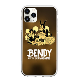 Чехол для iPhone 11 Pro Max матовый с принтом Bendy and the ink machine (3D) в Кировске, Силикон |  | Тематика изображения на принте: bendy | horror | ink | machine