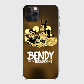 Чехол для iPhone 12 Pro с принтом Bendy and the ink machine (3D) в Кировске, силикон | область печати: задняя сторона чехла, без боковых панелей | Тематика изображения на принте: bendy | horror | ink | machine