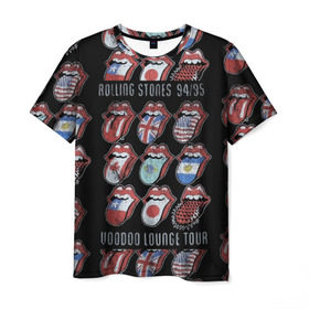 Мужская футболка 3D с принтом The Rolling Stones в Кировске, 100% полиэфир | прямой крой, круглый вырез горловины, длина до линии бедер | англия | аргентина | блюз рок | канада | мик джаггер | музыка | песни | психоделический рок | ритм н блюз | рок | рок н ролл | ролинг | рот | стоун | стоунз | сша | флаг | язык | япония