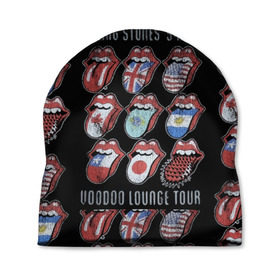 Шапка 3D с принтом The Rolling Stones в Кировске, 100% полиэстер | универсальный размер, печать по всей поверхности изделия | англия | аргентина | блюз рок | канада | мик джаггер | музыка | песни | психоделический рок | ритм н блюз | рок | рок н ролл | ролинг | рот | стоун | стоунз | сша | флаг | язык | япония