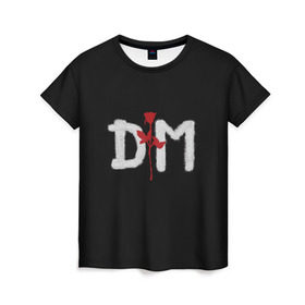 Женская футболка 3D с принтом Depeche mode в Кировске, 100% полиэфир ( синтетическое хлопкоподобное полотно) | прямой крой, круглый вырез горловины, длина до линии бедер | depeche mode | music | альтернатива | музыка | рок