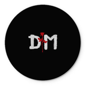 Коврик круглый с принтом Depeche mode в Кировске, резина и полиэстер | круглая форма, изображение наносится на всю лицевую часть | depeche mode | music | альтернатива | музыка | рок