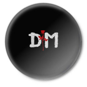 Значок с принтом Depeche mode в Кировске,  металл | круглая форма, металлическая застежка в виде булавки | depeche mode | music | альтернатива | музыка | рок