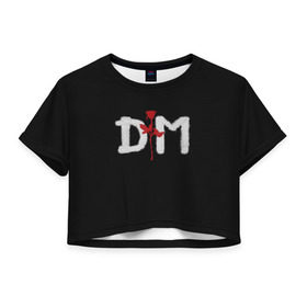 Женская футболка 3D укороченная с принтом Depeche mode в Кировске, 100% полиэстер | круглая горловина, длина футболки до линии талии, рукава с отворотами | depeche mode | music | альтернатива | музыка | рок