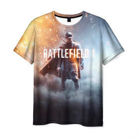 Мужская футболка 3D с принтом Battlefield One в Кировске, 100% полиэфир | прямой крой, круглый вырез горловины, длина до линии бедер | battlefield 1 | battlefield one | dice | ea | electronic arts | frostbite | tm | батлфилд 1
