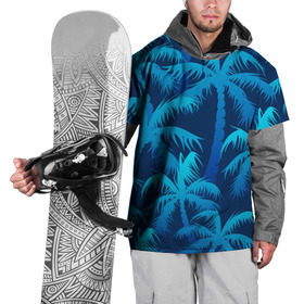 Накидка на куртку 3D с принтом Пальмы в Кировске, 100% полиэстер |  | summer | лес | пальмы | природа