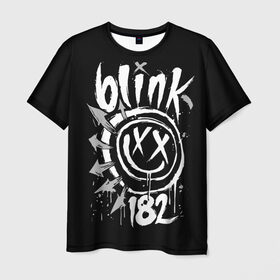 Мужская футболка 3D с принтом Blink-182 в Кировске, 100% полиэфир | прямой крой, круглый вырез горловины, длина до линии бедер | Тематика изображения на принте: blink | california | pop | punk | rock | группа | калифорния | панк | рок