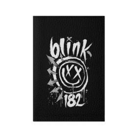Обложка для паспорта матовая кожа с принтом Blink-182 в Кировске, натуральная матовая кожа | размер 19,3 х 13,7 см; прозрачные пластиковые крепления | Тематика изображения на принте: blink | california | pop | punk | rock | группа | калифорния | панк | рок
