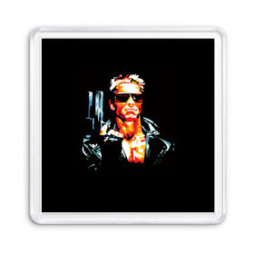 Магнит 55*55 с принтом Terminator Combat Sambo 3D в Кировске, Пластик | Размер: 65*65 мм; Размер печати: 55*55 мм | терминатор