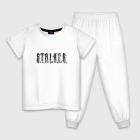 Детская пижама хлопок с принтом Stalker в Кировске, 100% хлопок |  брюки и футболка прямого кроя, без карманов, на брюках мягкая резинка на поясе и по низу штанин
 | Тематика изображения на принте: stalker | сталкер