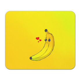 Коврик прямоугольный с принтом Just Banana (Yellow) в Кировске, натуральный каучук | размер 230 х 185 мм; запечатка лицевой стороны | banana | банан | желтый | оранжевый | фрукты