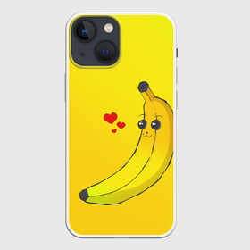 Чехол для iPhone 13 mini с принтом Just Banana (Yellow) в Кировске,  |  | Тематика изображения на принте: banana | банан | желтый | оранжевый | фрукты