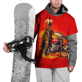 Накидка на куртку 3D с принтом Всадник в Кировске, 100% полиэстер |  | Тематика изображения на принте: bike | harley | honda | kawasaki | moto | suzuki | yamaha | байкер | всадник | мотоцикл | рыцарь