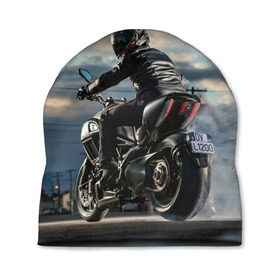 Шапка 3D с принтом Ducati в Кировске, 100% полиэстер | универсальный размер, печать по всей поверхности изделия | bike | ducati | harley | honda | moto | suzuki | yamaha | байк | мотоцикл | спорт