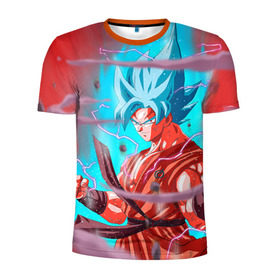 Мужская футболка 3D спортивная с принтом Dragon Ball в Кировске, 100% полиэстер с улучшенными характеристиками | приталенный силуэт, круглая горловина, широкие плечи, сужается к линии бедра | anime | dragon ball | драконий жемчуг | жемчуг дракона