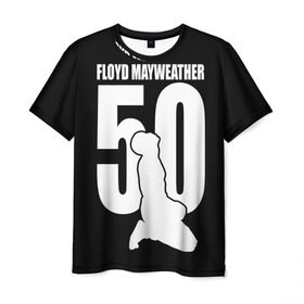 Мужская футболка 3D с принтом Floyd Mayweather Black в Кировске, 100% полиэфир | прямой крой, круглый вырез горловины, длина до линии бедер | floyd mayweather | флойд мейвезер