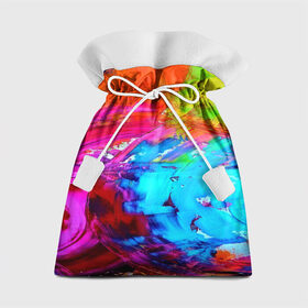 Подарочный 3D мешок с принтом Tie-dye в Кировске, 100% полиэстер | Размер: 29*39 см | Тематика изображения на принте: abstraction | color | spray | tie dye | абстракция | акварель | живопись | искусство | краски | текстуры | цветные краски | яркие цвета