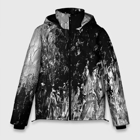 Мужская зимняя куртка 3D с принтом GRAY&BLACK в Кировске, верх — 100% полиэстер; подкладка — 100% полиэстер; утеплитель — 100% полиэстер | длина ниже бедра, свободный силуэт Оверсайз. Есть воротник-стойка, отстегивающийся капюшон и ветрозащитная планка. 

Боковые карманы с листочкой на кнопках и внутренний карман на молнии. | abstraction | color | spray | tie dye | абстракция | акварель | живопись | искусство | краски | текстуры | цветные краски | яркие цвета