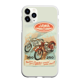 Чехол для iPhone 11 Pro Max матовый с принтом JAWA в Кировске, Силикон |  | Тематика изображения на принте: bike | jawa | moto | sport | байк | мото | спорт | ява