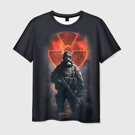 Мужская футболка 3D с принтом Stalker в Кировске, 100% полиэфир | прямой крой, круглый вырез горловины, длина до линии бедер | stalker | сталкер
