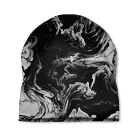 Шапка 3D с принтом vortex gray в Кировске, 100% полиэстер | универсальный размер, печать по всей поверхности изделия | Тематика изображения на принте: abstraction | color | spray | tie dye | абстракция | акварель | живопись | искусство | краски | текстуры
