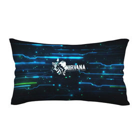 Подушка 3D антистресс с принтом Схема Nirvana (Курт Кобейн) в Кировске, наволочка — 100% полиэстер, наполнитель — вспененный полистирол | состоит из подушки и наволочки на молнии | kurt cobain | микросхема | нирвана | плата