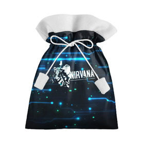 Подарочный 3D мешок с принтом Схема Nirvana (Курт Кобейн) в Кировске, 100% полиэстер | Размер: 29*39 см | kurt cobain | микросхема | нирвана | плата